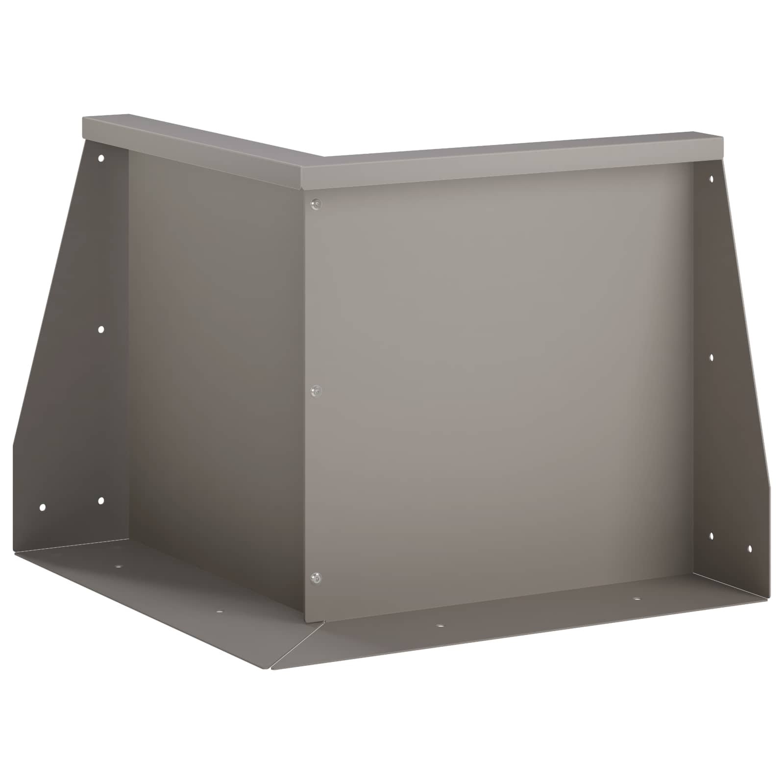 Keerwand 50 x 50 x 30 cm weervast staal Roestkleurig