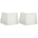 Keerwand 2 st 50 x 50 x 40 cm Staal Wit