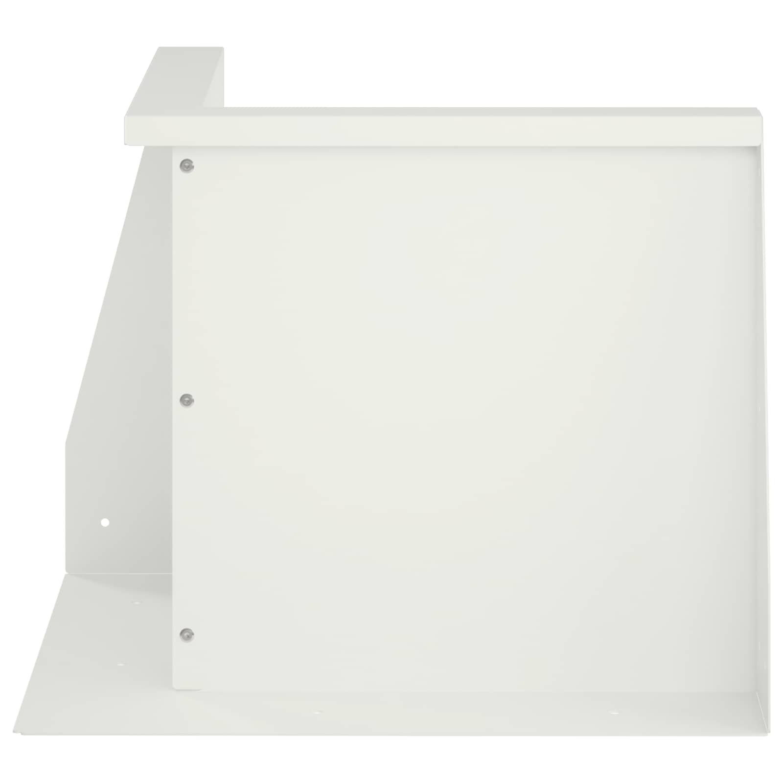 Keerwand 2 st 50 x 50 x 40 cm Staal Wit
