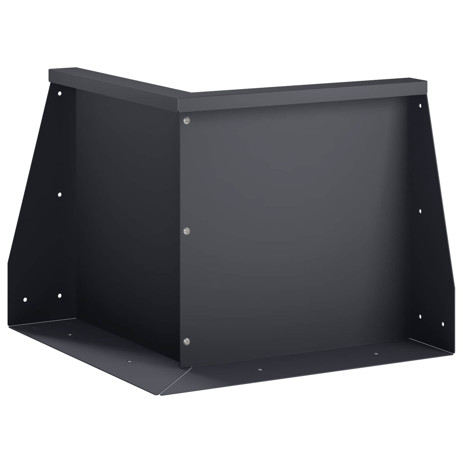 Keerwand 50 x 50 x 40 cm Staal Antraciet