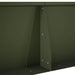 Keerwand 2 st 50 x 50 x 40 cm Staal Olijfgroen
