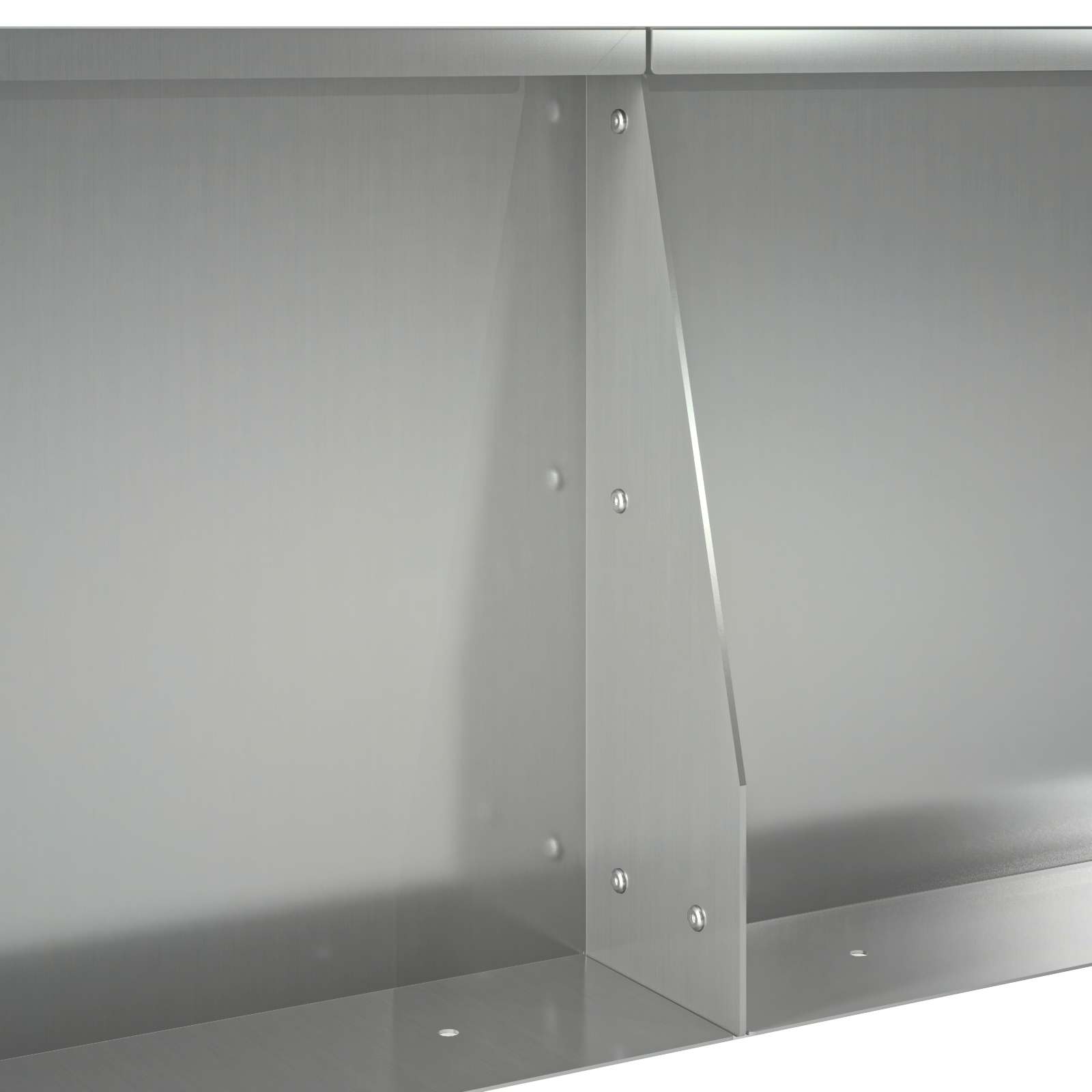 Keerwand 2 st 50 x 50 x 40 cm Gegalvaniseerd staal zilver