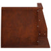 Keerwand 50 x 50 x 40 cm weervast staal Roestkleurig