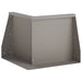 Keerwand 2 st 50 x 50 x 40 cm weervast staal Roestkleurig
