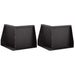 Keerwand 2 st 50 x 50 x 50 cm Staal Zwart