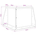 Keerwand 50 x 50 x 50 cm Staal Wit