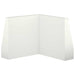 Keerwand 2 st 50 x 50 x 50 cm Staal Wit