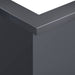 Keerwand 2 st 50 x 50 x 50 cm Staal Antraciet