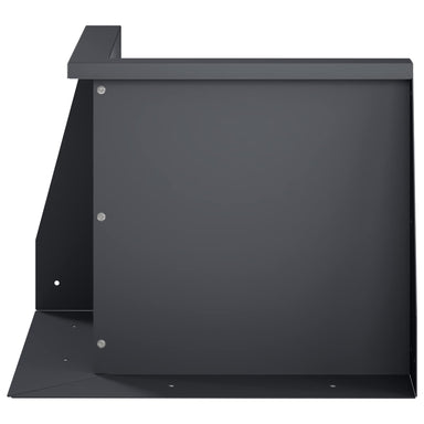 Keerwand 2 st 50 x 50 x 50 cm Staal Antraciet