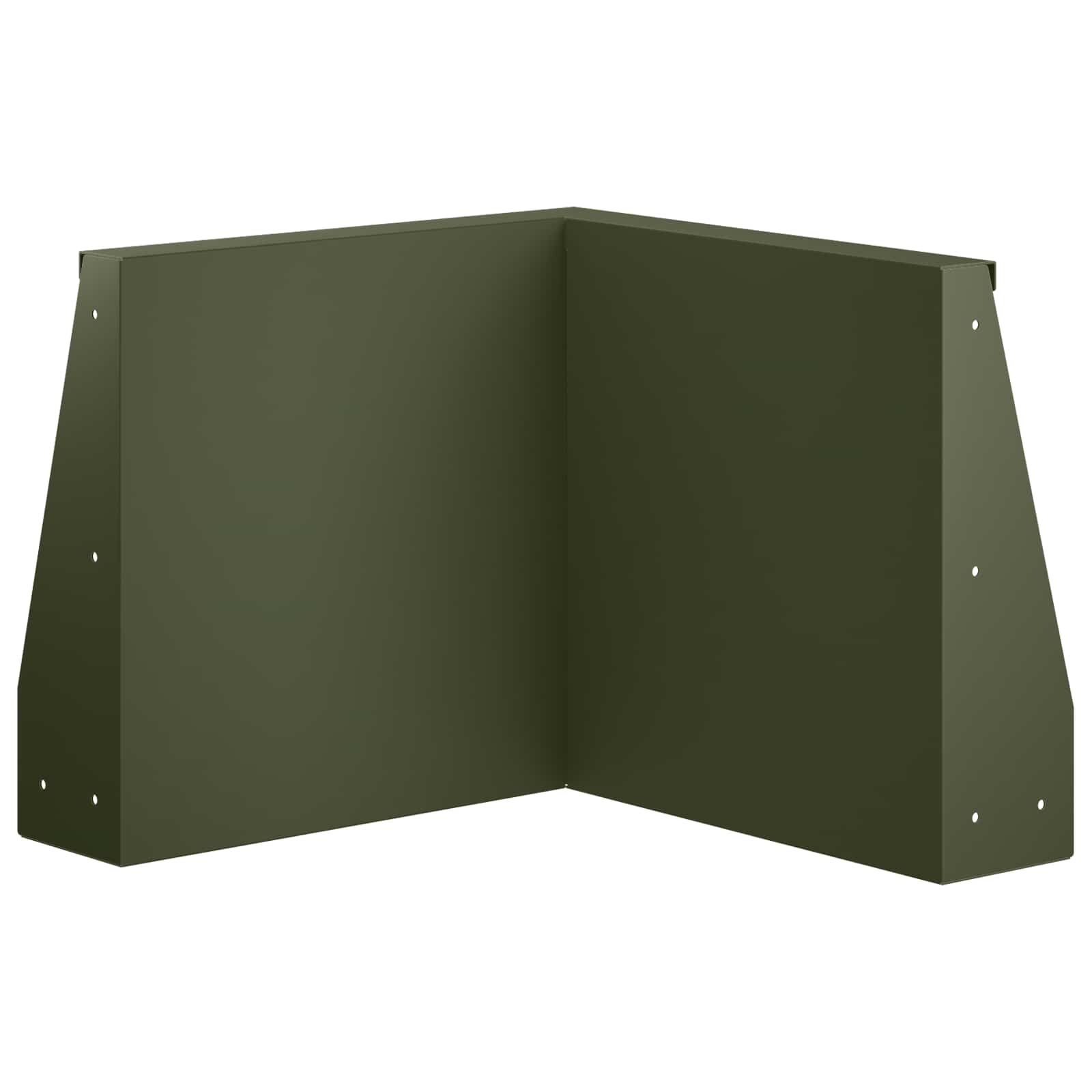Keerwand 50 x 50 x 50 cm Staal Olijfgroen