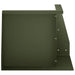Keerwand 50 x 50 x 50 cm Staal Olijfgroen