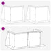Keerwand 2 st 50 x 50 x 50 cm Roestvrij staal zilver