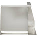 Keerwand 2 st 50 x 50 x 50 cm Roestvrij staal zilver