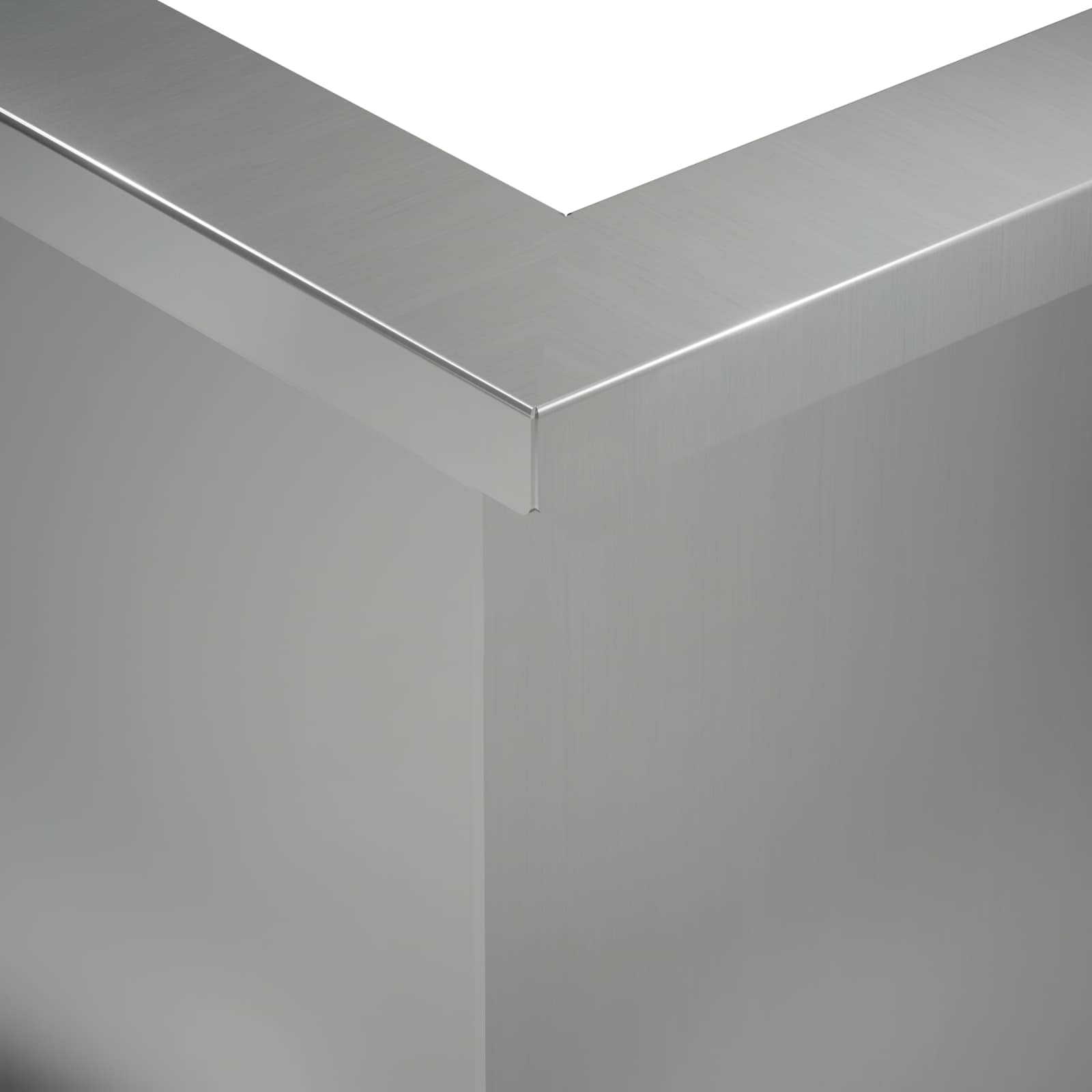 Keerwand 50 x 50 x 50 cm Gegalvaniseerd staal zilver