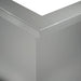 Keerwand 50 x 50 x 50 cm Gegalvaniseerd staal zilver