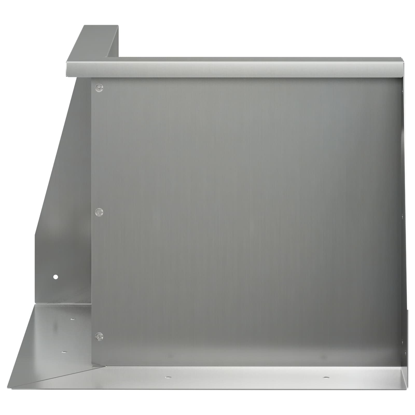 Keerwand 2 st 50 x 50 x 50 cm Gegalvaniseerd staal zilver