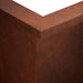 Keerwand 50 x 50 x 50 cm weervast staal Roestkleurig