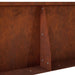 Keerwand 2 st 50 x 50 x 50 cm weervast staal Roestkleurig