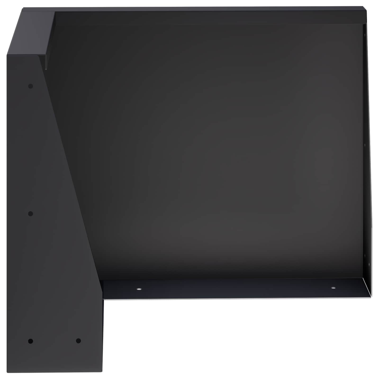 Keerwand 50 x 50 x 30 cm Staal Zwart
