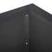 Keerwand 2 st 50 x 50 x 30 cm Staal Zwart
