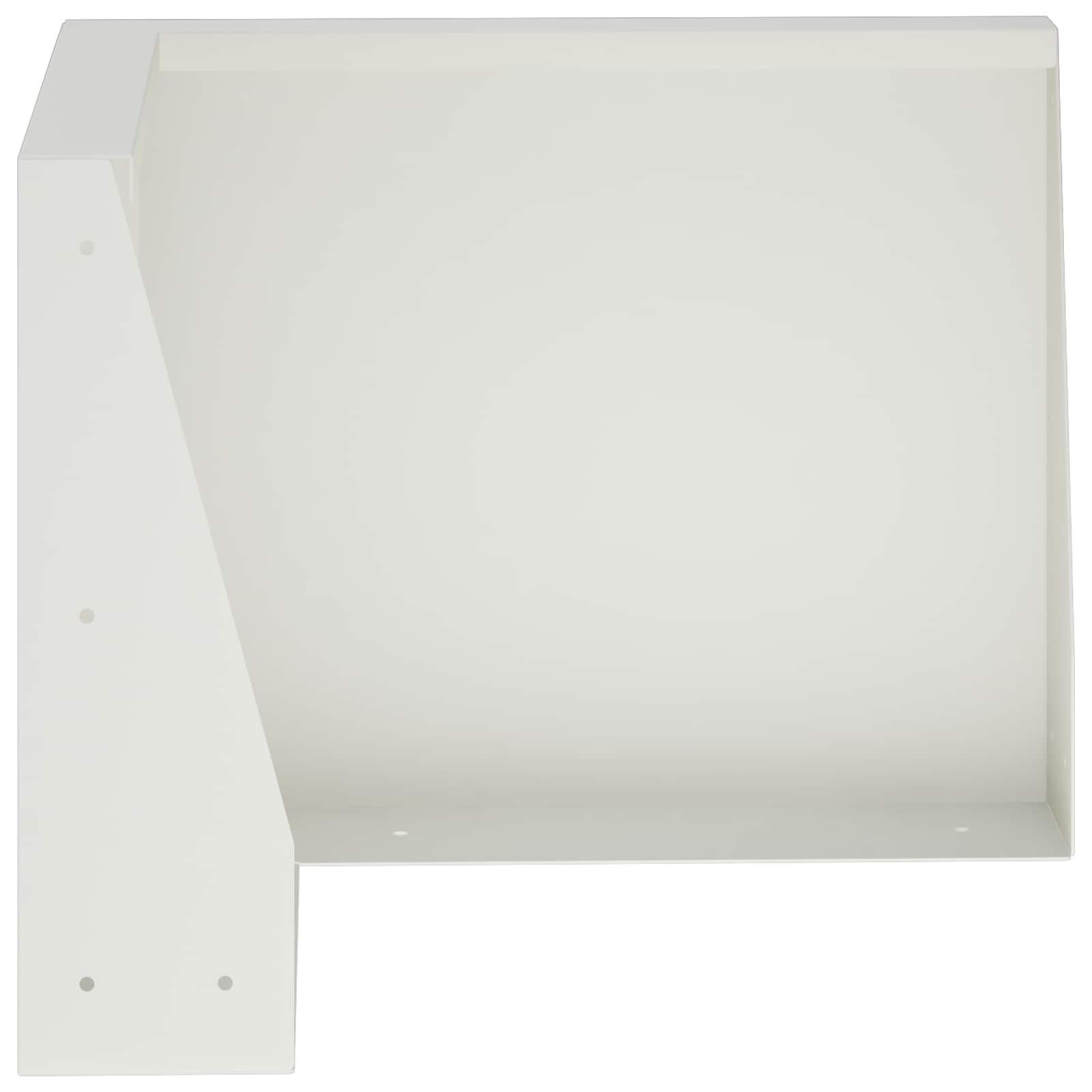Keerwand 2 st 50 x 50 x 30 cm Staal Wit