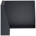 Keerwand 50 x 50 x 30 cm Staal Antraciet