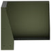 Keerwand 2 st 50 x 50 x 30 cm Staal Olijfgroen