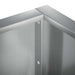 Keerwand 50 x 50 x 30 cm Gegalvaniseerd staal zilver