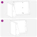 Keerwand 2 st 50 x 50 x 30 cm Gegalvaniseerd staal zilver