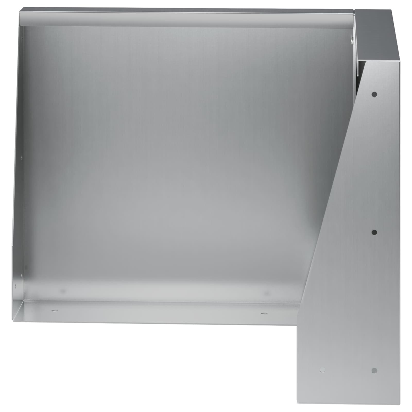 Keerwand 2 st 50 x 50 x 30 cm Gegalvaniseerd staal zilver