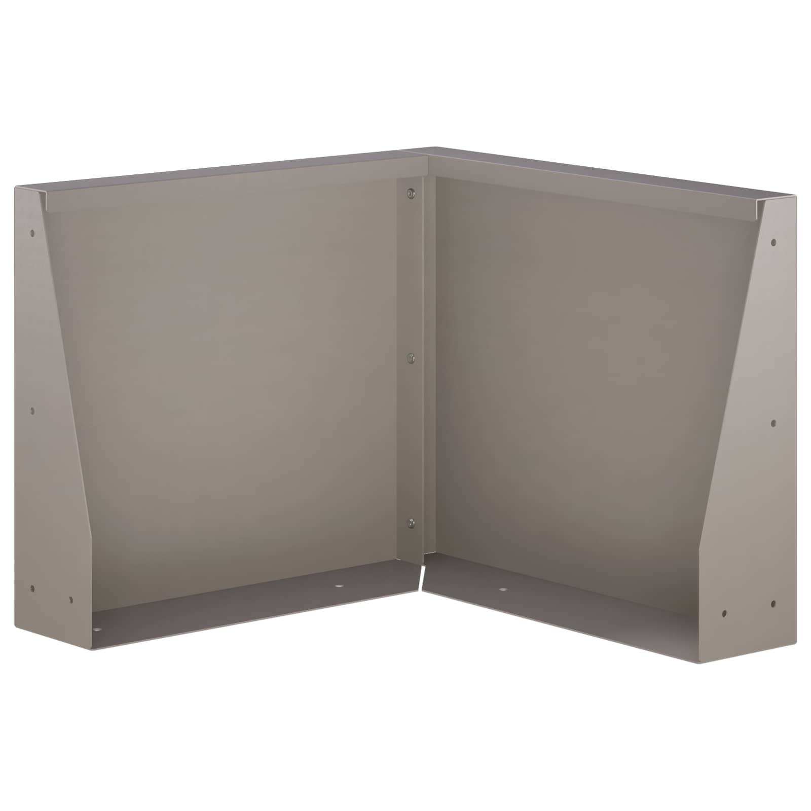 Keerwand 2 st 50 x 50 x 30 cm weervast staal Roestkleurig