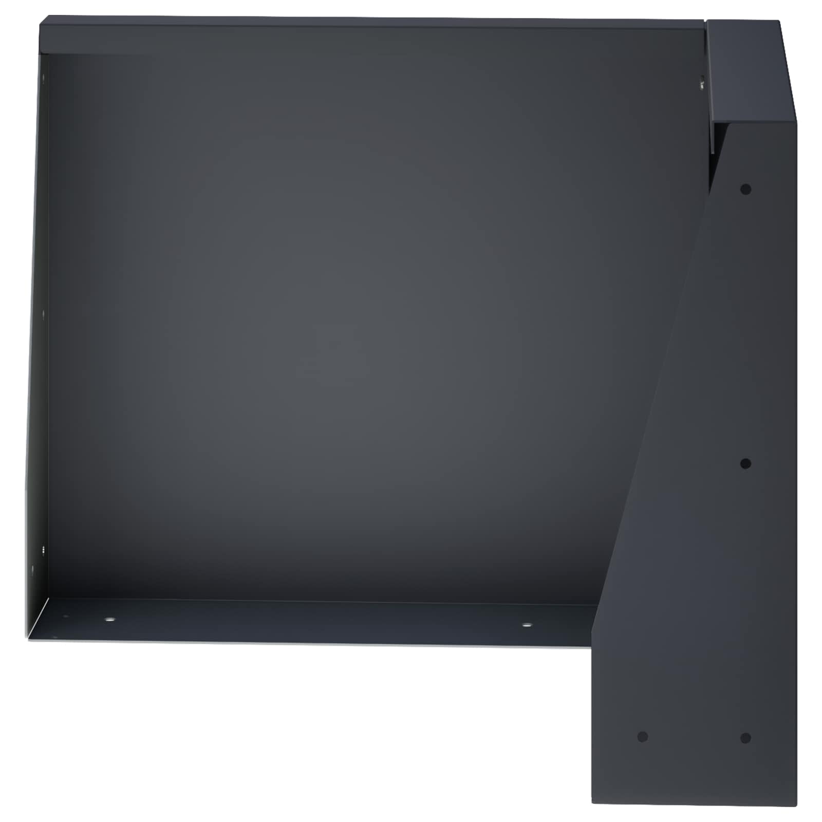 Keerwand 2 st 50 x 50 x 40 cm Staal Antraciet