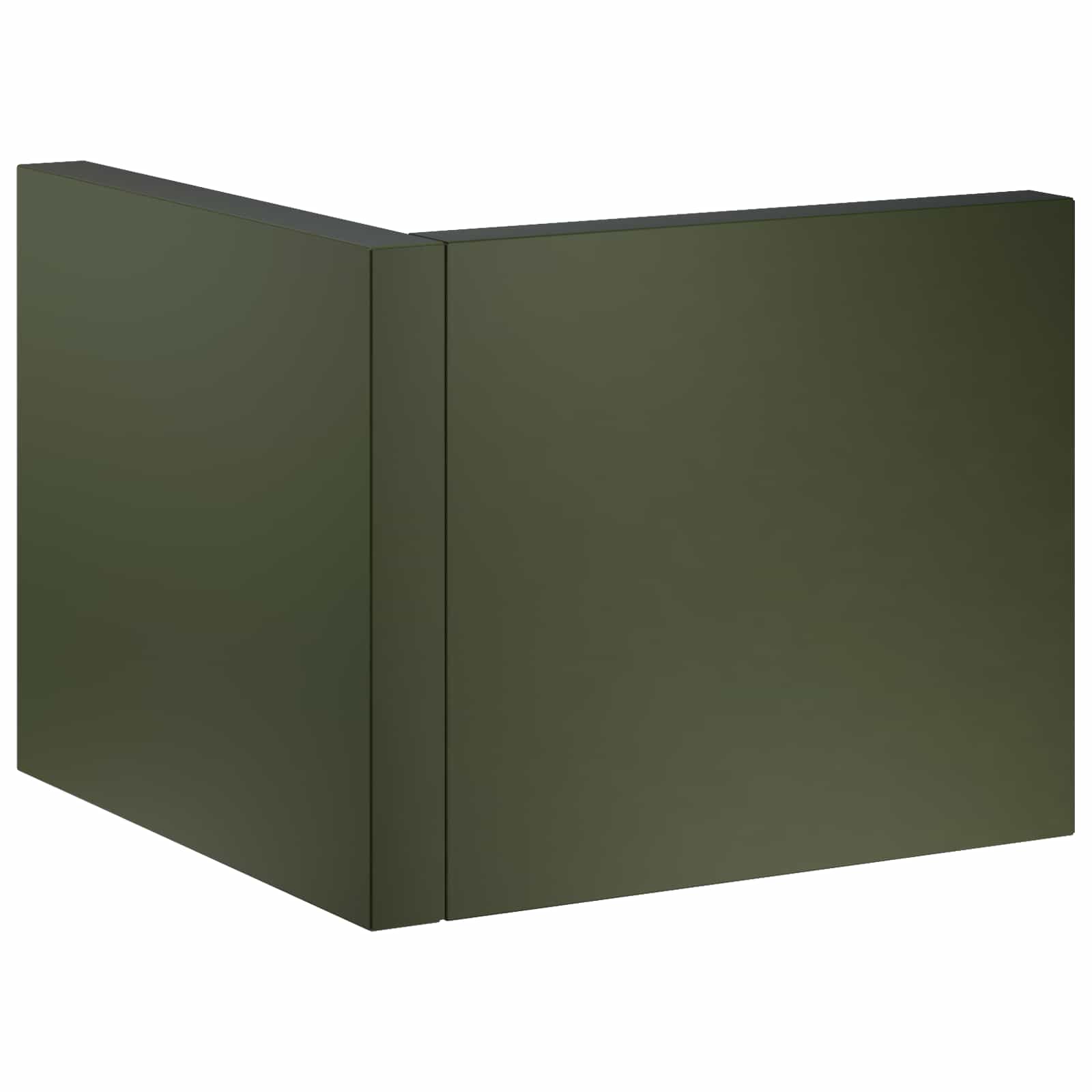 Keerwand 50 x 50 x 40 cm Staal Olijfgroen