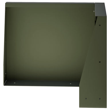 Keerwand 2 st 50 x 50 x 40 cm Staal Olijfgroen