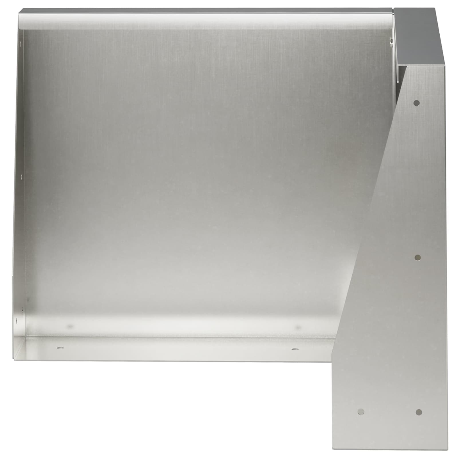Keerwand 50 x 50 x 40 cm Roestvrij staal zilver