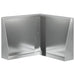 Keerwand 50 x 50 x 40 cm Gegalvaniseerd staal zilver