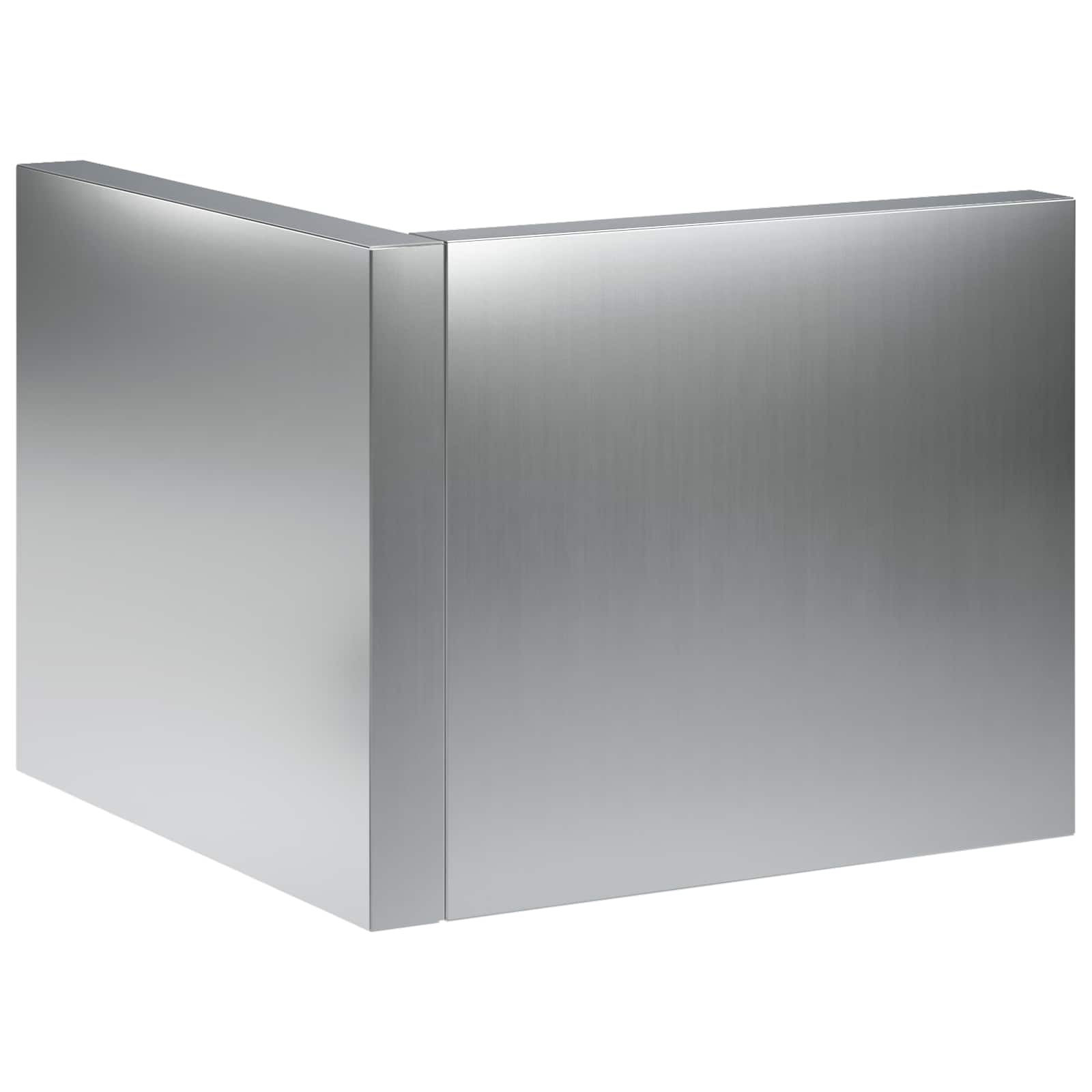 Keerwand 2 st 50 x 50 x 40 cm Gegalvaniseerd staal zilver