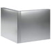 Keerwand 2 st 50 x 50 x 40 cm Gegalvaniseerd staal zilver