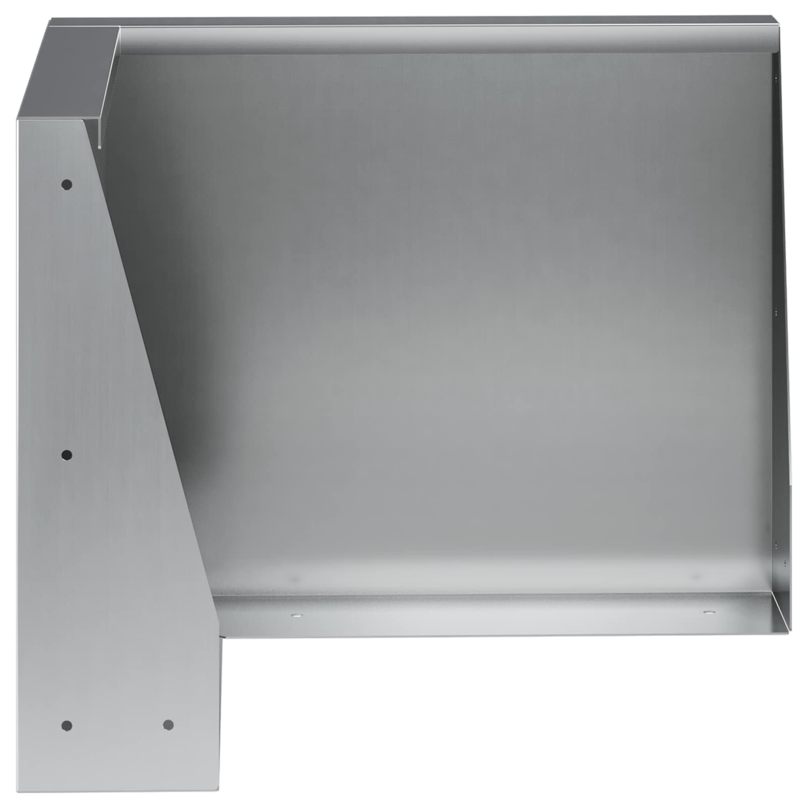 Keerwand 2 st 50 x 50 x 40 cm Gegalvaniseerd staal zilver
