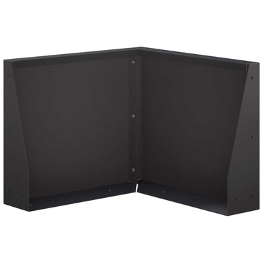Keerwand 50 x 50 x 50 cm Staal Zwart