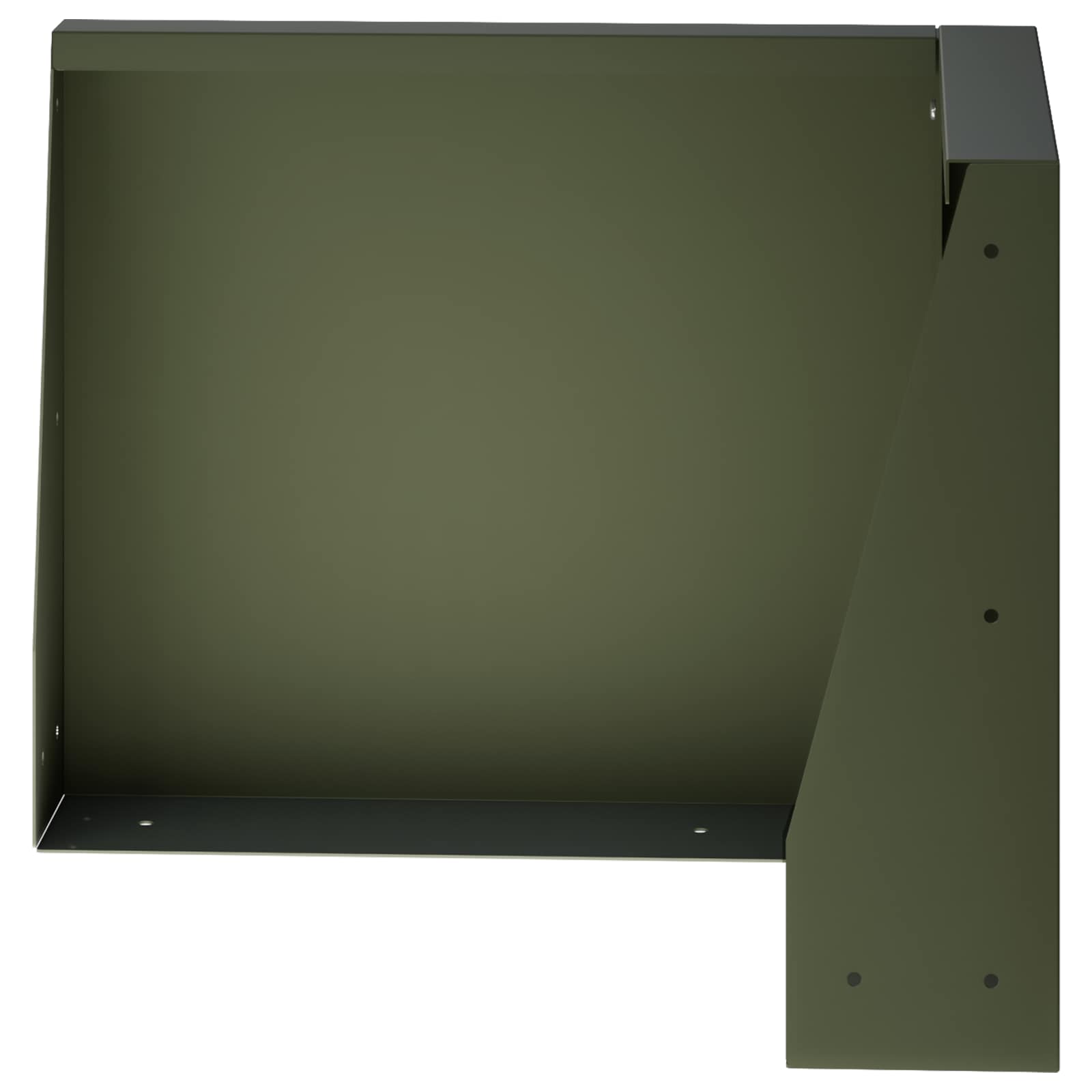 Keerwand 2 st 50 x 50 x 50 cm Staal Olijfgroen