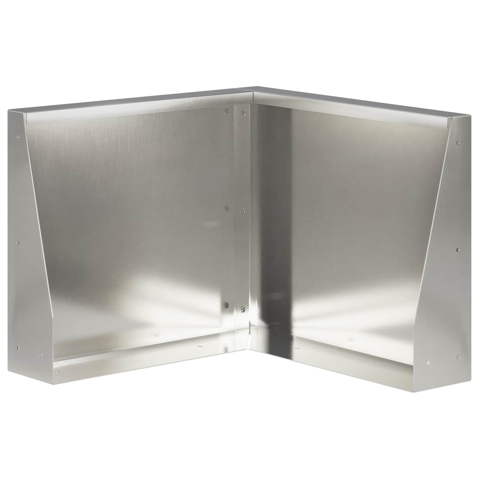 Keerwand 50 x 50 x 50 cm Roestvrij staal zilver