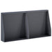 Keerwand 2 st 40 x 12 x 30 cm Staal Antraciet