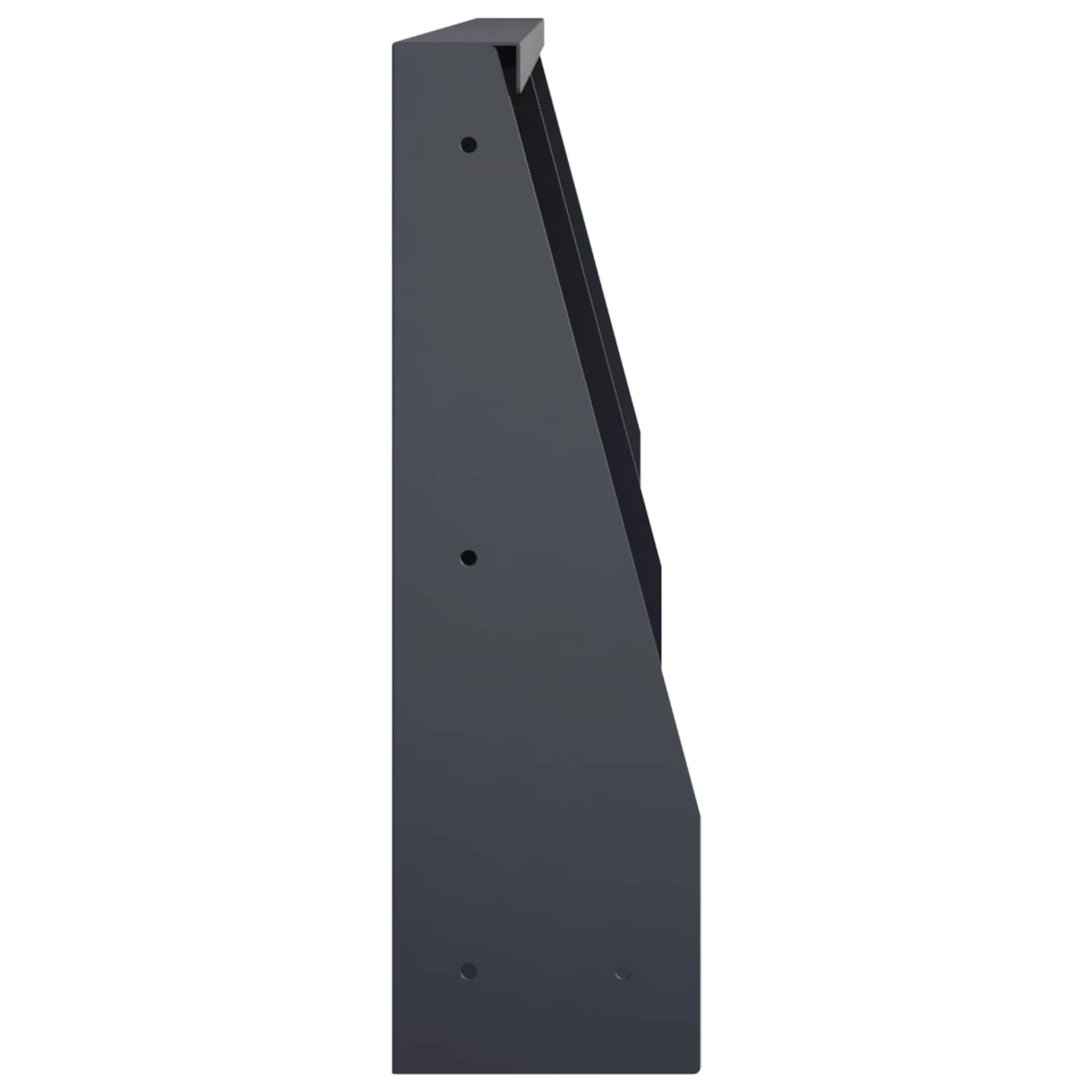Keerwand 2 st 40 x 12 x 30 cm Staal Antraciet