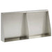 Keerwand 2 st 40 x 12 x 30 cm Roestvrij staal zilver