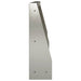 Keerwand 2 st 40 x 12 x 30 cm Roestvrij staal zilver