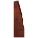 Keerwand 2 st 40 x 12 x 30 cm weervast staal Roestkleurig
