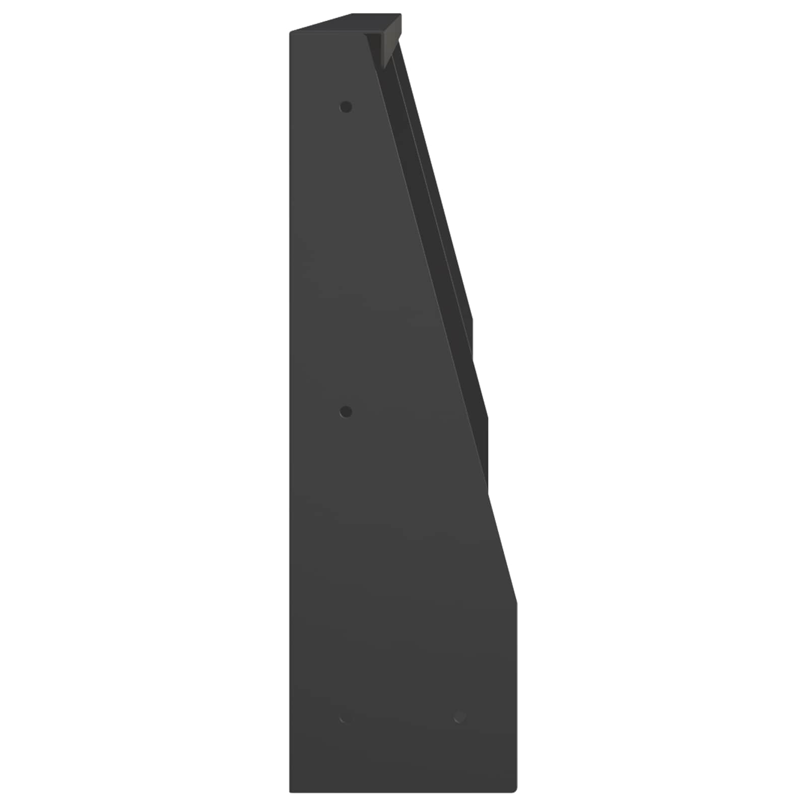 Keerwand 2 st 40 x 12 x 40 cm Staal Zwart