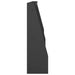 Keerwand 2 st 40 x 12 x 40 cm Staal Zwart