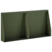 Keerwand 2 st 40 x 12 x 40 cm Staal Olijfgroen